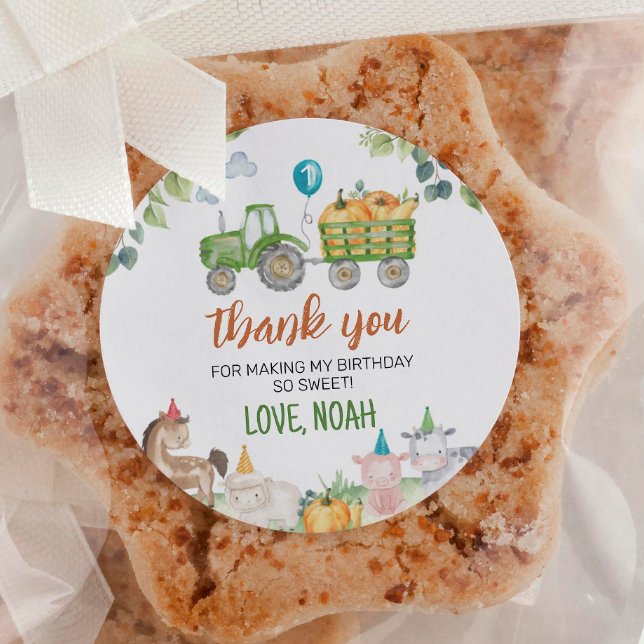 Grüne Traktorenhalter Runder Aufkleber (Von Creator hochgeladen)