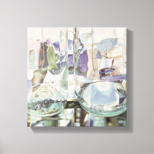 Grüne Transparenz Leinwanddruck