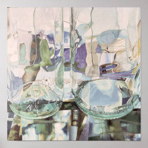 Grüne Transparenz Poster