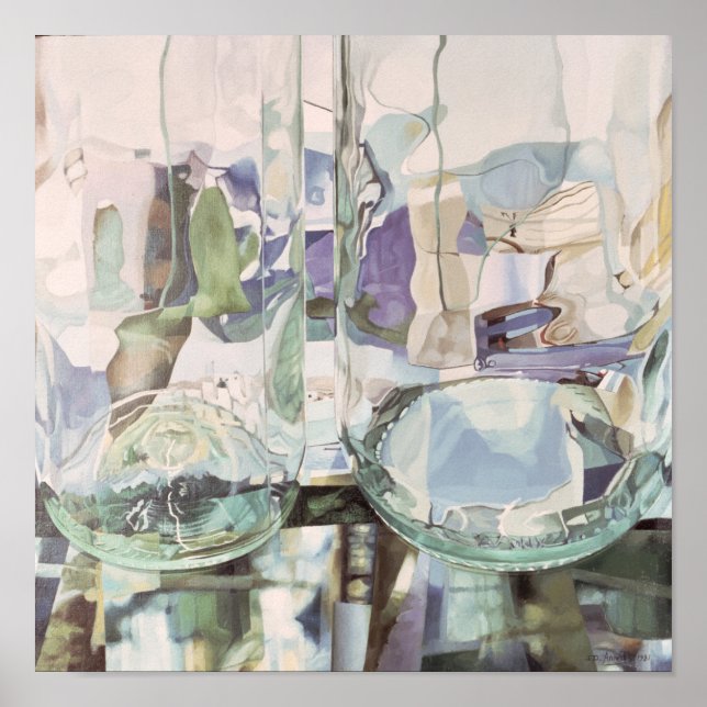 Grüne Transparenz Poster (Vorne)