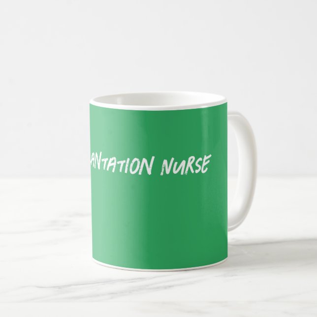 Grüne Transplantation Kaffeetasse (VorderseiteRechts)