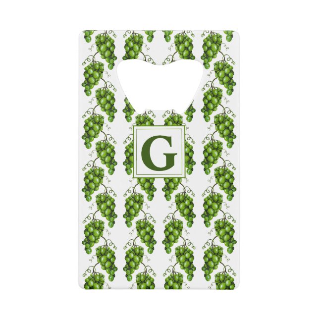 Grüne Trauben Flaschenöffner (Vorderseite)