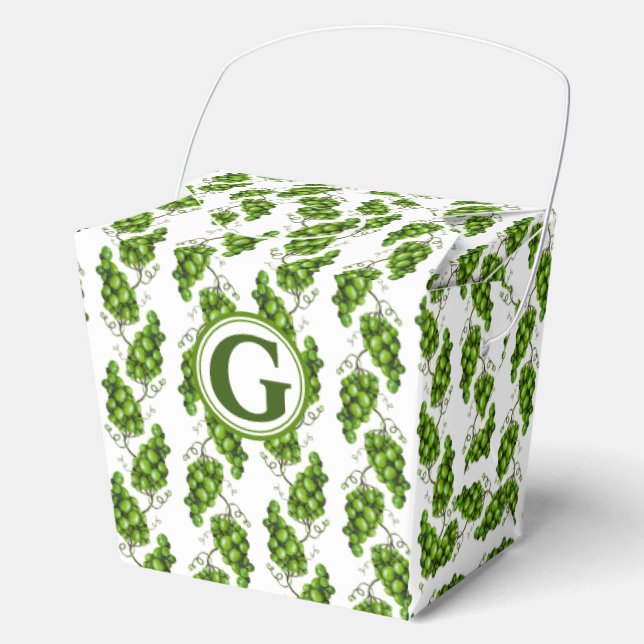 Grüne Trauben Geschenkschachtel (Vorderseite)