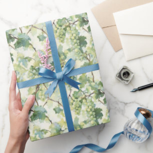 Grüne Trauben Hochzeit Geschenkpapier
