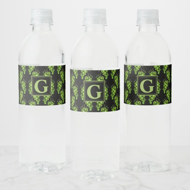 Grüne Trauben Wasserflaschen Etiketten (Flaschen)