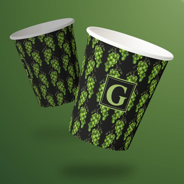Grüne Traubenpapier-Cup Pappbecher (Von Creator hochgeladen)