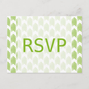 Grüne Tribal-Pfeil-Antwort Postkarte