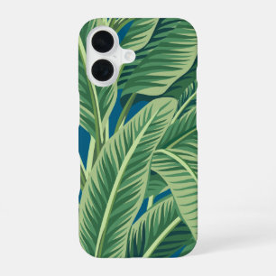 Grüne tropische Bananenblätter iPhone 16 Hülle