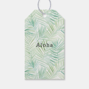 Grüne tropische Blätter Aloha Geschenkanhänger