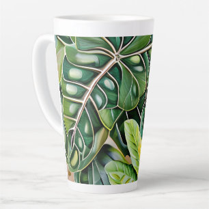 Grüne tropische Blätter Einzugsgeschenk Milchtasse