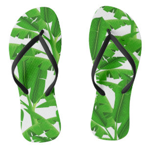 Grüne tropische Palmen Flip Flops