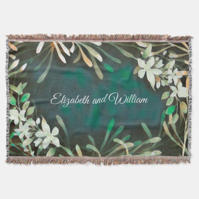 Grüne tropische Pflanze botanischer, individualisi Decke (Vorderseite)