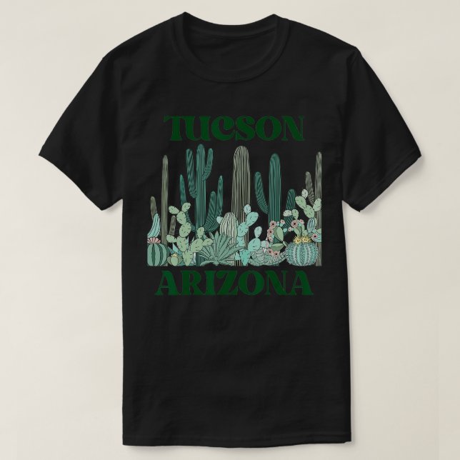 Grüne Tucson Arizona Bart stark  T-Shirt (Design vorne)