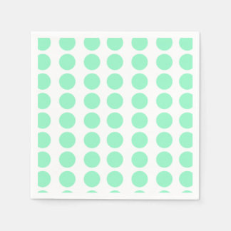 Grüne Tupfen-Design Serviette