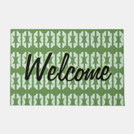 Grüne Türmatte mit Hübschem Muster