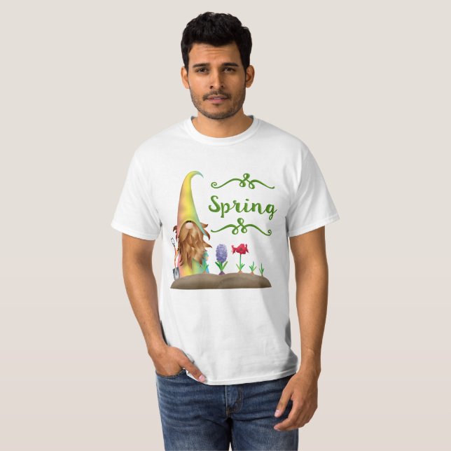 Grüne Typografie Unisex T-Shirt (Vorne ganz)