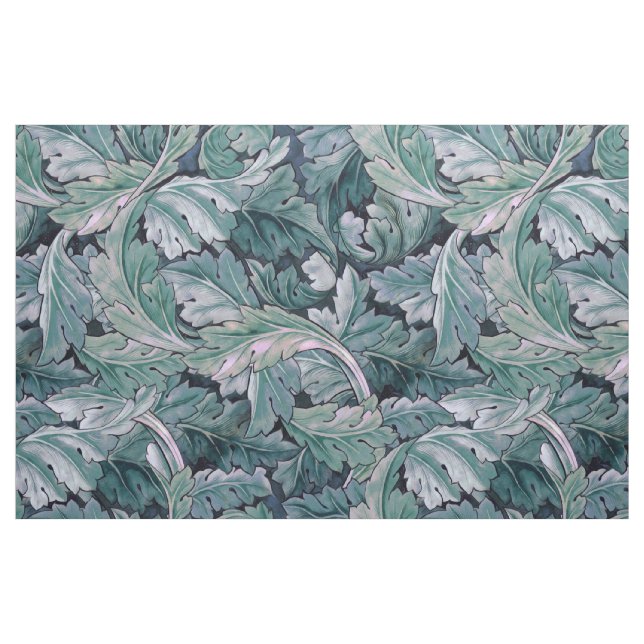 Grüne und Aquamarine Morris-Blätter Stoff (Fat Quarter (45,7 x 55,9 cm))