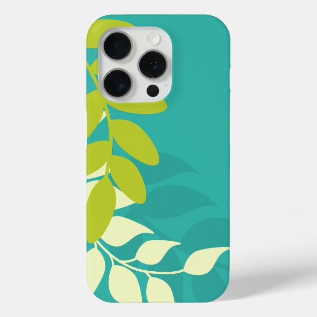 Grüne und Aquamarine Reben Case-Mate iPhone Hülle (Rückseite)