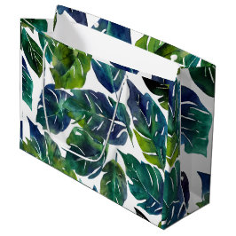 Grüne und blaue Foliage Philodendron Botanical Große Geschenktüte