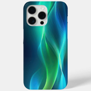 Grüne und blaue leuchtende Linien Case-Mate iPhone Hülle