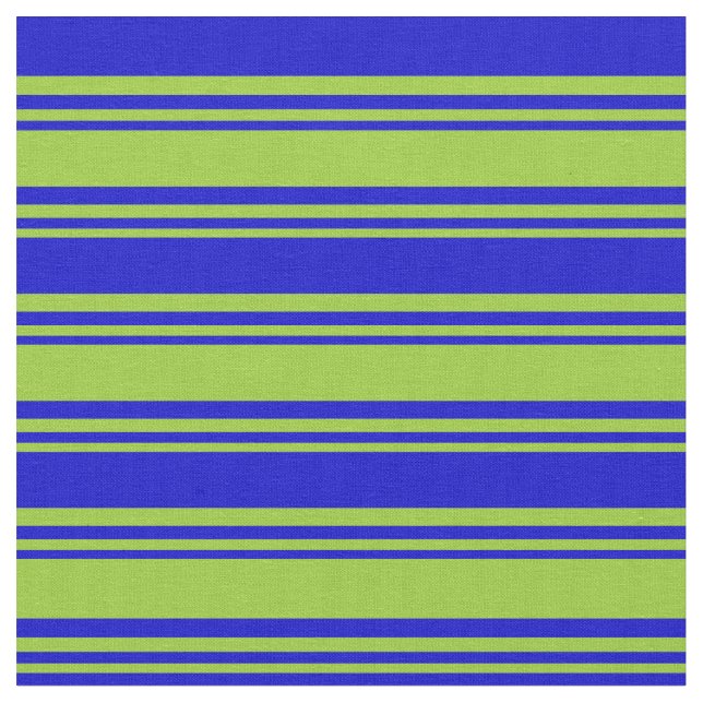 Grüne und blaue Linien Stoff (Nahaufnahme)