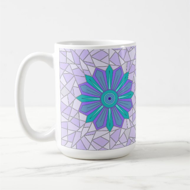 GRÜNE UND BLAUE MIX-TASSE KAFFEETASSE (Links)
