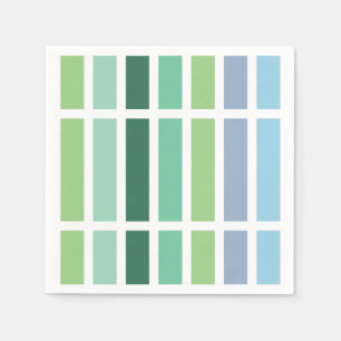 Grüne und blaue Streifen Serviette