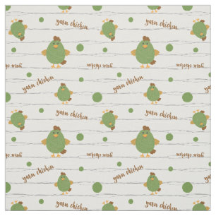 Grüne und braune Garnelen HühnerChampion Fabric Stoff