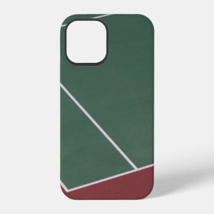 Grüne und braune Sportplatzillustration iPhone 12 Hülle