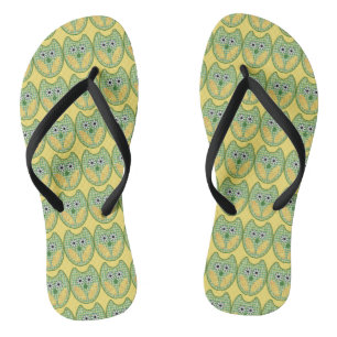 Grüne und gelbe Schale Flippen Flops Flip Flops