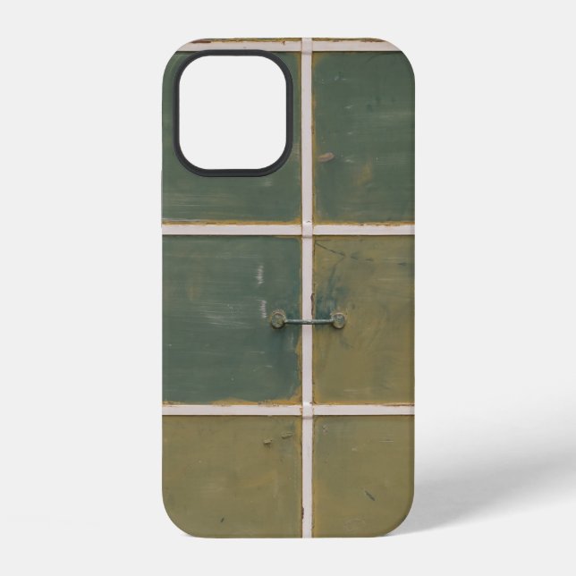 Grüne und gelbe Schublade iPhone Hülle (Rückseite)