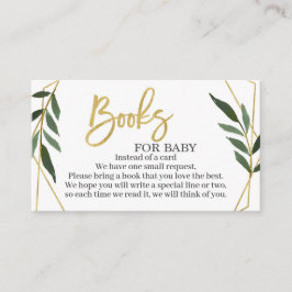 Grüne und Gold bringen eine Buchumschließkarte Begleitkarte