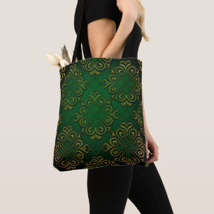 GRÜNE UND GOLD IRISCHE KNOTEN