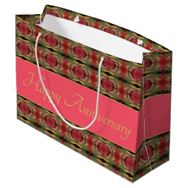 Grüne und goldene Rose der Burgund Große Geschenktüte