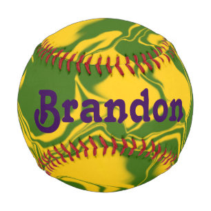 Grüne und goldene Wellen Baseball
