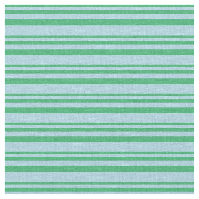 Grüne und hellblaue Linien im Meer Stoff (Nahaufnahme)