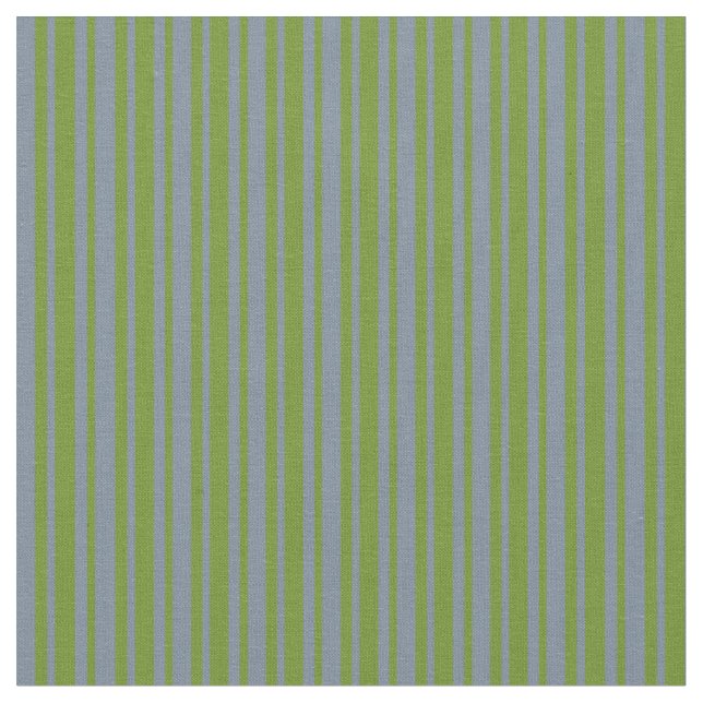 Grüne und helle Schiefergraue Linien Stoff (Nahaufnahme)