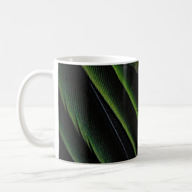 Grüne und karierte Textilien Kaffeetasse (Links)