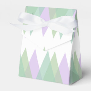 Grüne und lila Dreiecke Geschenkschachtel