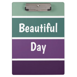 Grüne und Lila Streifen Klemmbrett