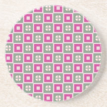 Grüne und Magenta Box mit floralem Sandstein-Setze