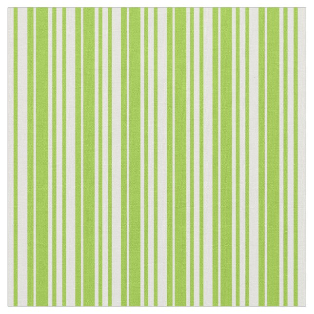Grüne und Minze cremefarbene Linien Stoff (Nahaufnahme)