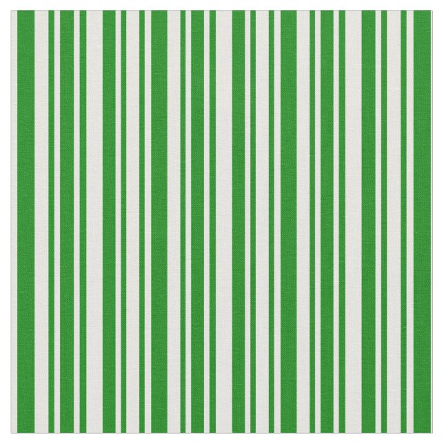 Grüne und Minze cremefarbene Linien Stoff (Nahaufnahme)