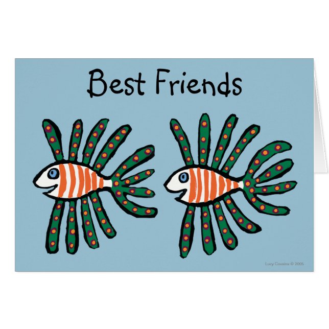 Grüne und orange Doppelflossen-Fische (Vorderseite (Horizontal))