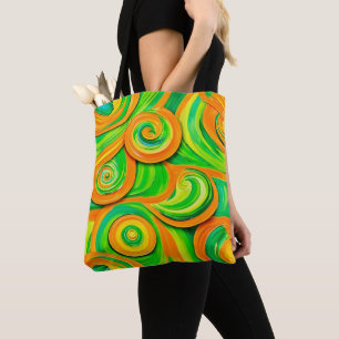 Grüne und orange Spirale