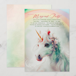 Grüne und rosa Blumenzwiebeln Einladung zum Geburt