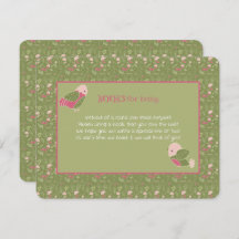 Grüne und rosa Niedliche Vogelbücher für Kinder