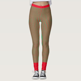 GRÜNE UND ROTE LEGGINGS
