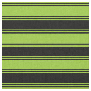 Grüne und schwarze farbige Linien Stoff