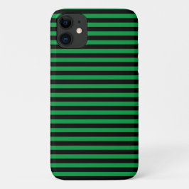 Grüne und schwarze vertikale Streifen iPhone 16 Hülle